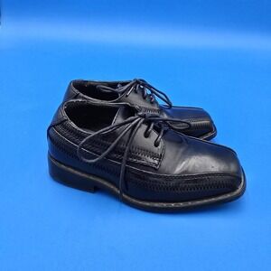 Stacy Adams‎ Little Boy's Dress Shoes 9M Lace Up Square Toe EUC